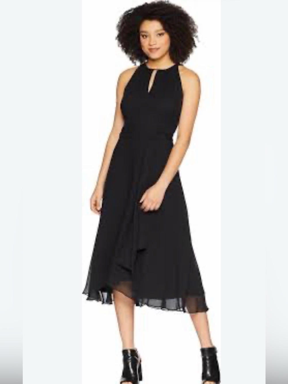 Tahari Arthur S. Levine dress Elegant Black Sleeveless Dress Sz 14 NWOT/0422